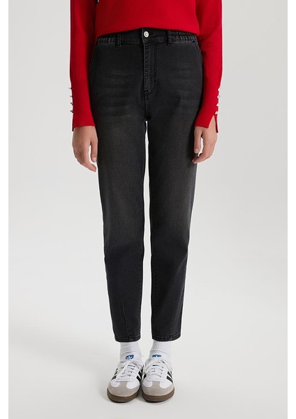 Kadın Norah Black Beli Lastikli Jean Pantolon (Lyocell)™ modelleri