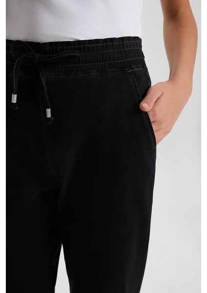 Kadın Marla Black Yüksek Bel Slouchy Jogger Pantolon