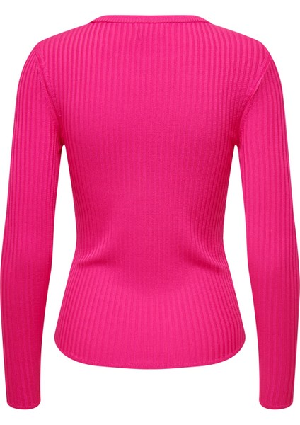 Onlsofı Ls Rıb O-Neck Knt Kadın Kazak