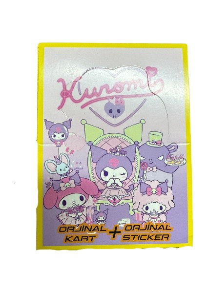 Kuromi Orjinal Kart + Sticker 2024-2025 (5 Kutu Gönderilmektedir)