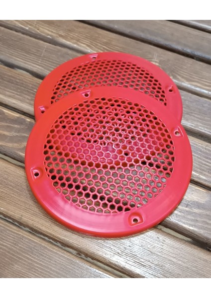 13CM Hoparlör ve Midrange Koruma Kapağı Kırmızı Plastik 1takım (2ADET) fiyatları