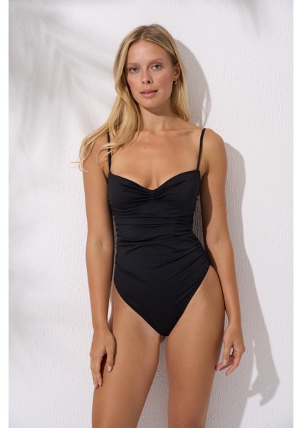 Ince Askılı Mayo Siyah 241152