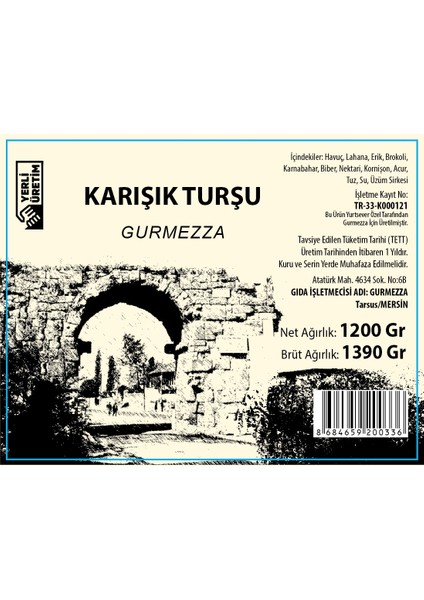 Karışık Turşu 1200 gr