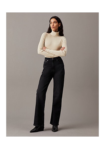 Woven Label Roll Neck Sweater fırsatları