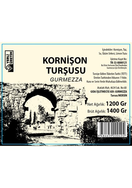 Kornişon Turşusu 1200 gr