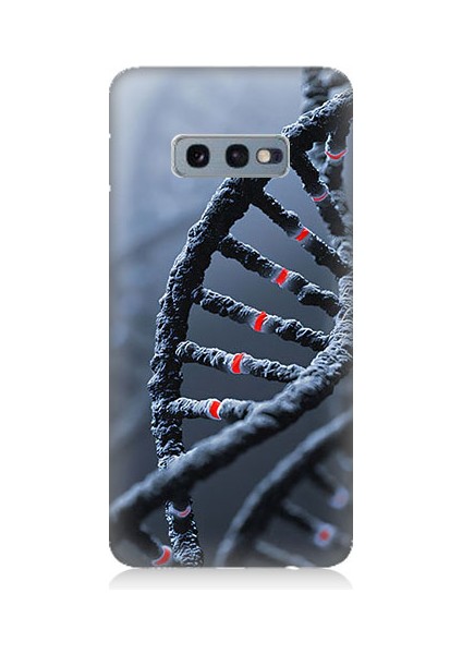 Samsung Galaxy S10E Uyumlu Dna Sarmalı Desenli Silikon Kılıf