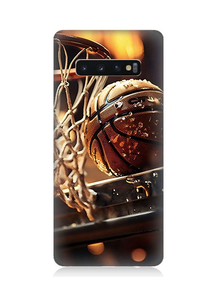 Samsung Galaxy S10 Plus Uyumlu Uzay Iskeleti Desenli Silikon Kılıf