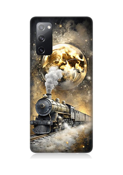 Samsung Galaxy S20 Fe Uyumlu Buharlı Tren Desenli Silikon Kılıf