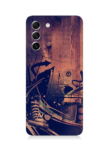 Samsung Galaxy S21 Fe Uyumlu Karanlık Tiyatro Desenli Silikon Kılıf