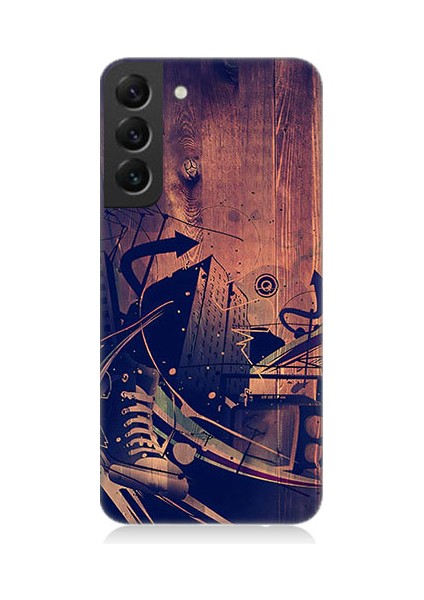 Samsung Galaxy S22 Plus Uyumlu Karanlık Tiyatro Desenli Silikon Kılıf