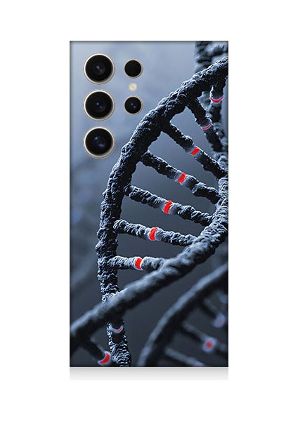 Samsung Galaxy S24 Ultra Uyumlu Dna Sarmalı Desenli Silikon Kılıf