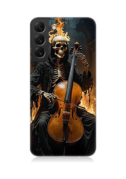 Samsung Galaxy S22 Plus Uyumlu Iskelet Çello Desenli Silikon Kılıf
