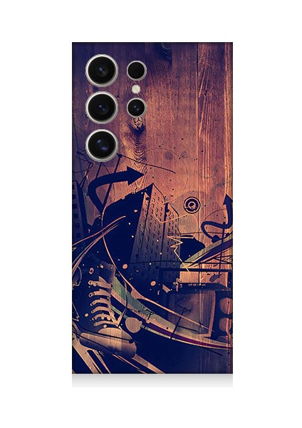 Samsung Galaxy S24 Ultra Uyumlu Karanlık Tiyatro Desenli Silikon Kılıf
