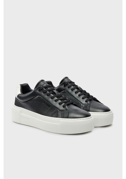 Calvin Klein Logolu Platform Taban Sneaker Ayakkabı HW0HW02202BEH Bayan Ayakkabı HW0HW02202 Beh