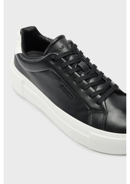 Calvin Klein Logolu Platform Taban Sneaker Ayakkabı HW0HW02202BEH Bayan Ayakkabı HW0HW02202 Beh