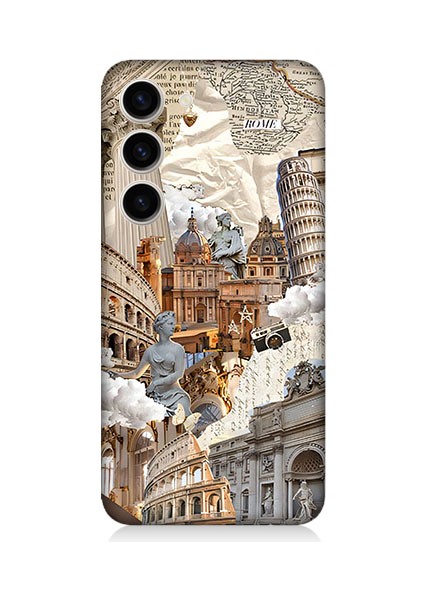 Samsung Galaxy S23 Uyumlu Rüya Şehri Desenli Silikon Kılıf