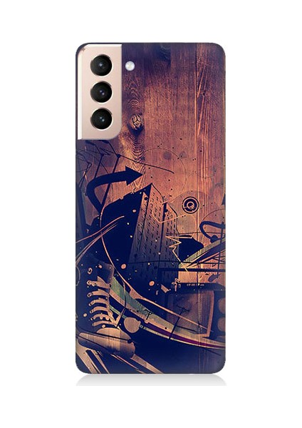 Samsung Galaxy S21 Plus Uyumlu Karanlık Tiyatro Desenli Silikon Kılıf