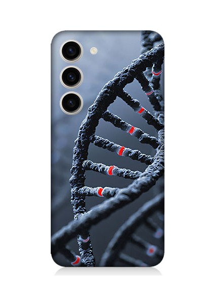 Samsung Galaxy S23 Plus Uyumlu Dna Sarmalı Desenli Silikon Kılıf