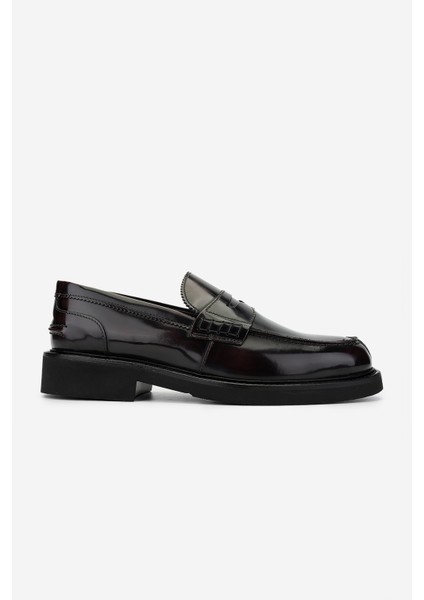 Erkek Deri Bordo Loafer Ayakkabı 994 442 Erk Ayk K24-25 Bordeaux