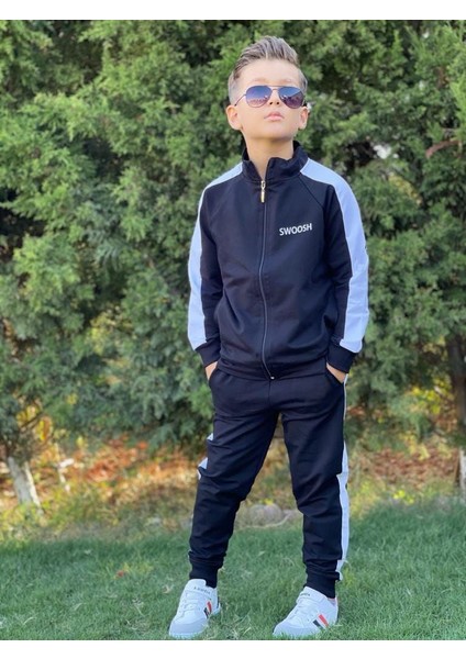 Siyah Erkek Eşofman Swoosh Takım