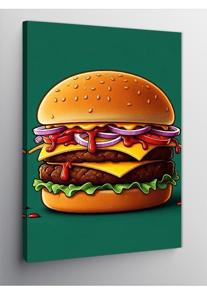 Kanvas Tablo Dev Hamburger