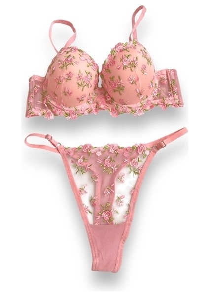 Küçük Çiçekli Destekli Sütyen Takım indirimleri