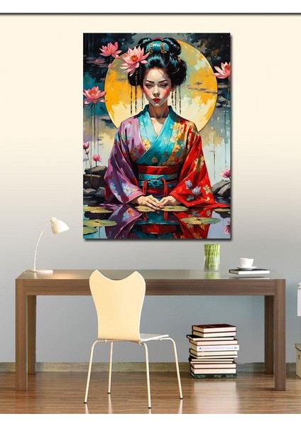Kanvas Tablo Geleneksel Kimono Içindeki Kadın fiyatları