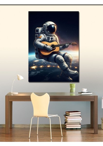 Kanvas Tablo Uzayda Gitar Çalan Astronot fiyatları