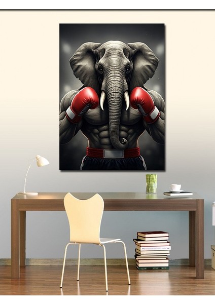 Kanvas Tablo Boks Eldiveni Takmış Fil fiyatları