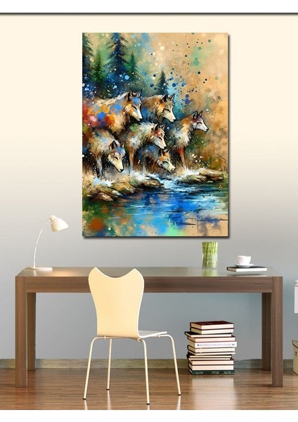 Kanvas Tablo Suda Kurtlar fiyatları