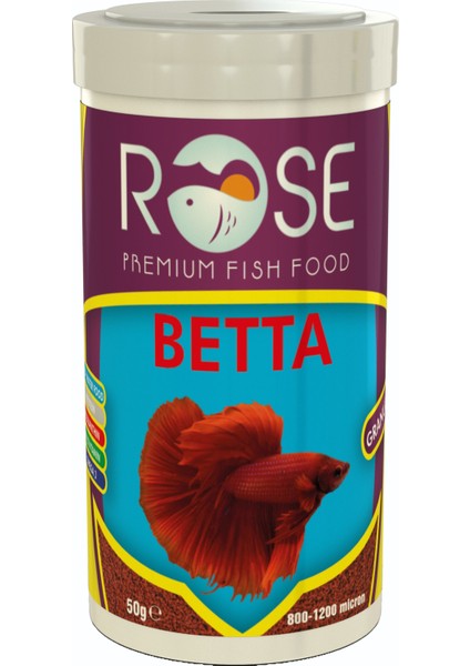 Betta Granules 2 x 125 ml Rose 2 x 100 ml Lotus 2 x 100 ml Beta Balığı Yemi Toptan Fish Food