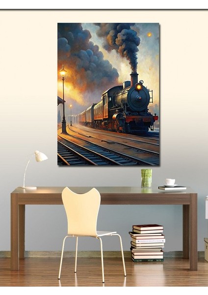 Kanvas Tablo Buharlı Tren Manzarası fiyatları
