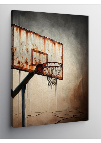 Kanvas Tablo Paslı Basket Potası