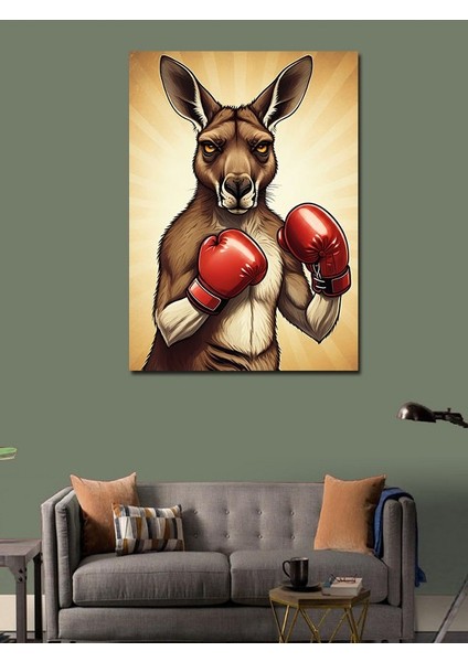 Kanvas Tablo Boksör Kanguru modelleri