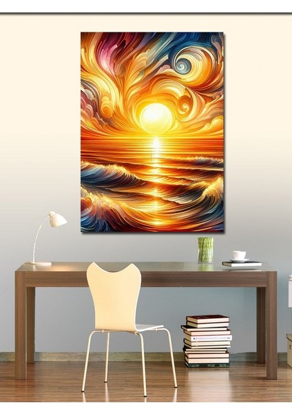 Kanvas Tablo Gökkuşağı Güneş Manzarası fiyatları