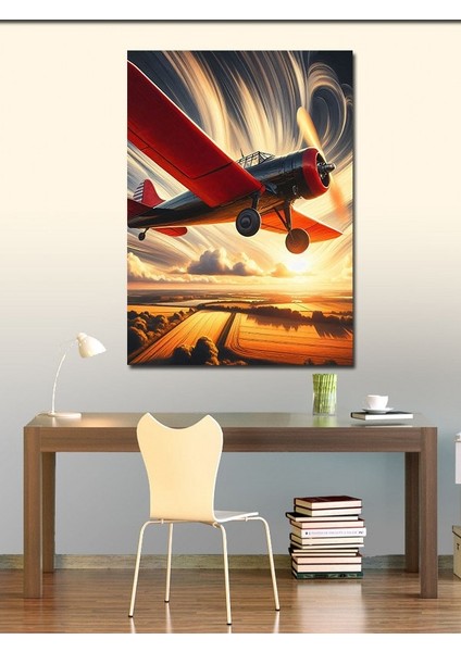 Kanvas Tablo Kırmızı Uçak fiyatları