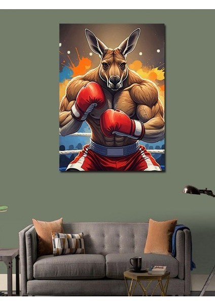 Kanvas Tablo Boksör Kanguru modelleri