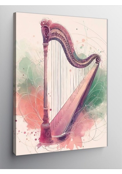 Kanvas Tablo Pembe Arp