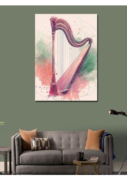 Kanvas Tablo Pembe Arp modelleri