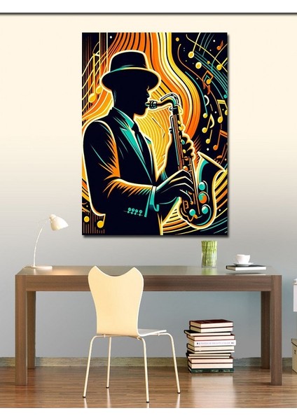 Kanvas Tablo Saksafon Çalan Adam fiyatları