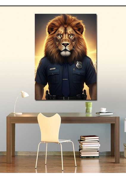 Kanvas Tablo Polis Aslan