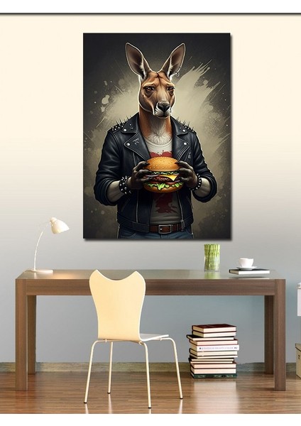 Kanvas Tablo Burgerli Kanguru fiyatları