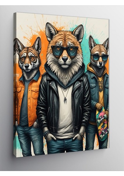 Kanvas Tablo Kurtlar