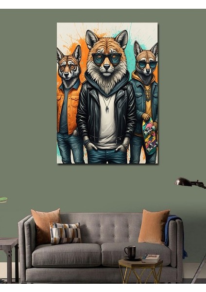 Kanvas Tablo Kurtlar modelleri