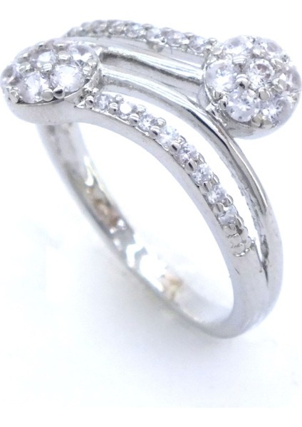 Taşlı Çelik Yüzük Kadın YZK-267