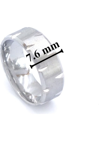 316L Çelik Lazerli Unisex Alyans Yüzük YZK-293 modelleri