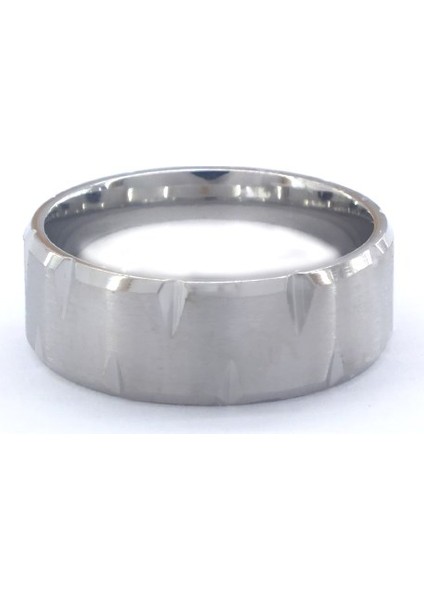 316L Çelik Lazerli Unisex Alyans Yüzük YZK-293 fırsatları