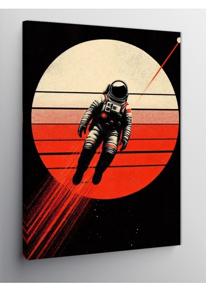 Kanvas Tablo Gezegen Yörüngesinde Astronot