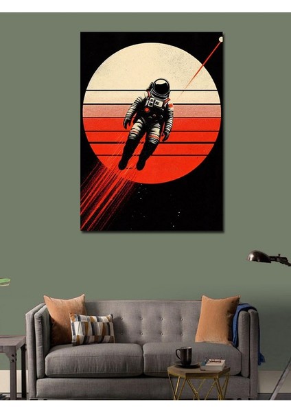 Kanvas Tablo Gezegen Yörüngesinde Astronot modelleri