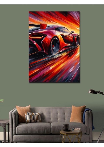Kanvas Tablo Hızlı Yarış Arabası modelleri